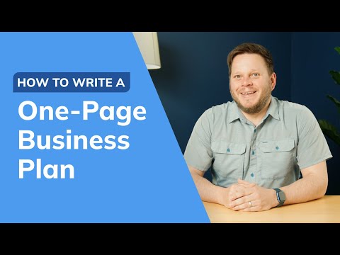 How to Write a One-Page Business Plan 2024 Guide - 