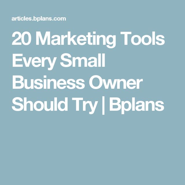 20 Marketing Tools Every Small Business Owner Should Try