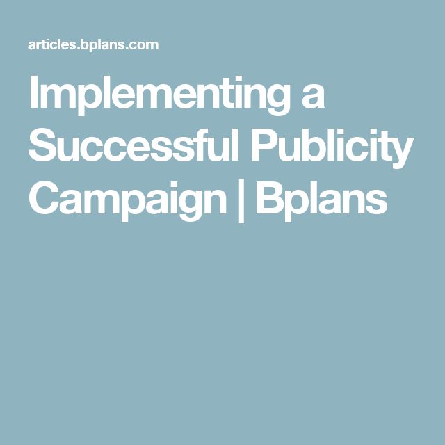 How to Implement a Successful Publicity Campaign