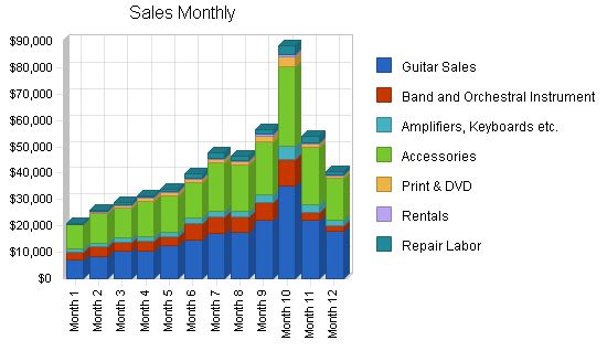 Musical Instrument Store Business Plan Example 