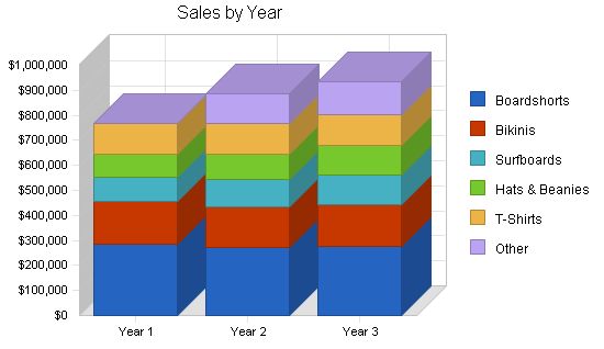 Surf Clothing and Sportswear Business Plan Example 